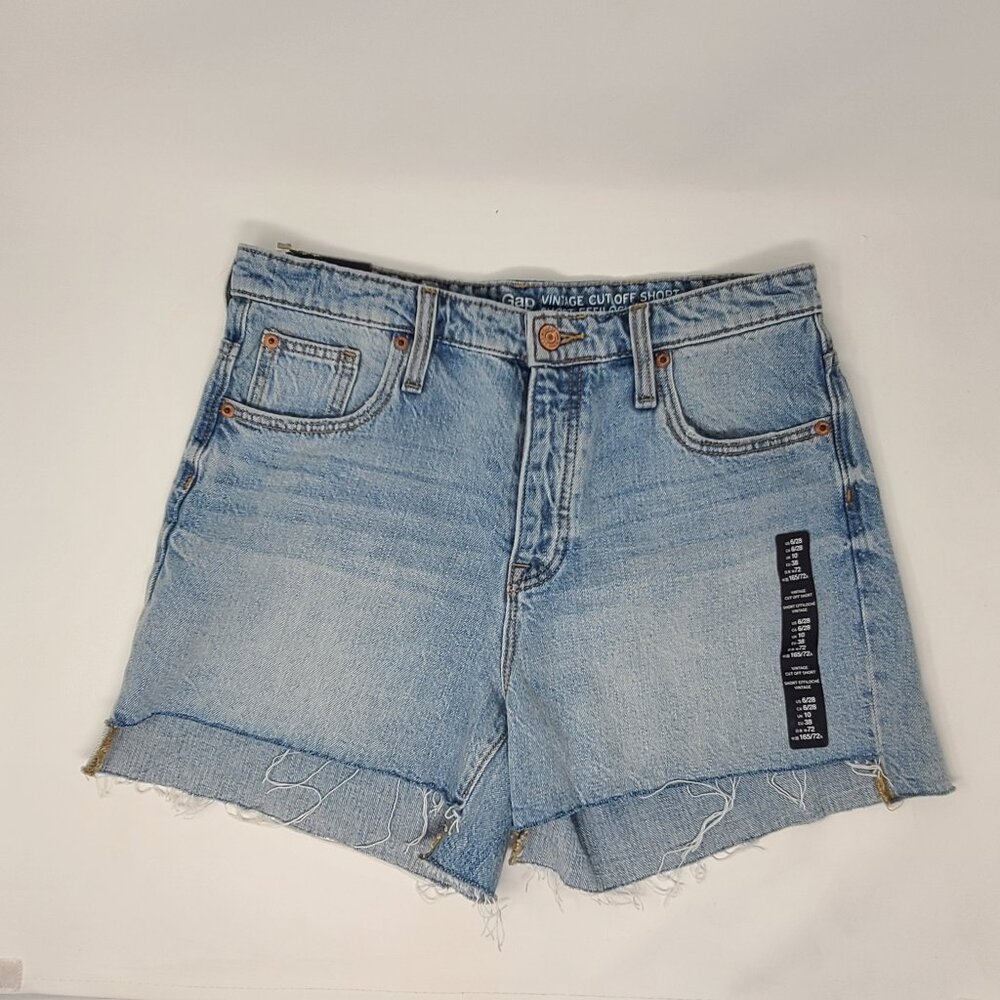 GAP Vintage Cut Off Short size 6 28  jean shorts cutoffs button fly